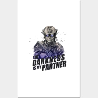 The Darkness is my Partner (4) Posters and Art